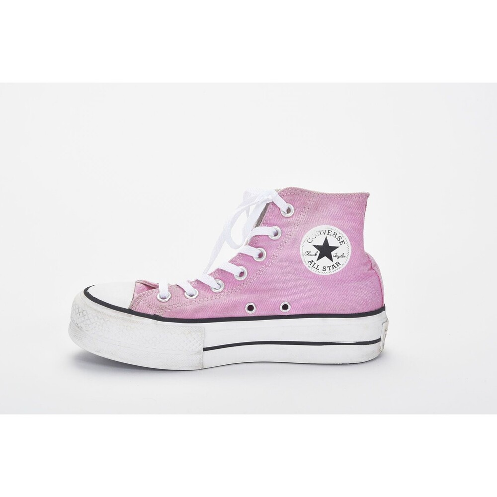 Converse All Stars Chuck Taylor High Top Pink Canvas Sneaker Size 5